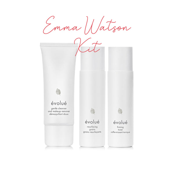 Emma Watson's skin care kit
